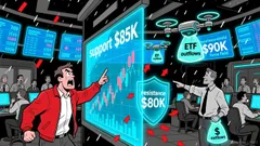 Bitcoin's $85K-$90K Range: A Pre-2026 Inflection Point Amid ETF Outflows and Derivative Signals
