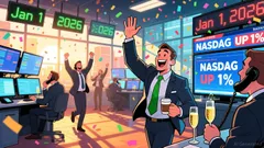 U.S. Stock Market Opens 2026 with Nasdaq Up Over 1%, Crypto Stocks Rise