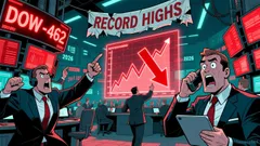 Dow's 450-Point Drop: Sentiment Shift or Technical Reset?