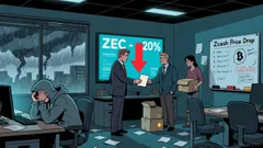 ZEC Plunges 20% Amid Zcash Governance Dispute and Leadership Resignations