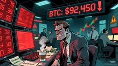 Bitcoin Bears Hold $94K Resistance as Price Drops to $90,891 Weekly Close