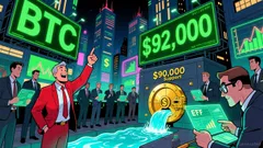 Bitcoin Attempts $92K Breakout as Stocks Hit New Record on Low US CPI Data