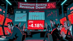 JPMorgan shares fell 4.19% as fourth-quarter investment-banking fees dropped 5% missing guidance