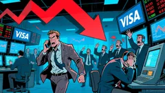 Visa shares fell 4.46% pre-market Jan. 14 2026 amid shifting macroeconomic expectations and sector pressures.