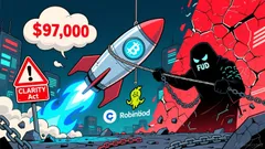 Coinbase & Robinhood Crash: The CLARITY Act FUD War & What It Means for Crypto Stocks