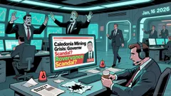 Caledonia Mining shares plunged 17% due to critical report questioning reserve disclosures and regulatory inquiry