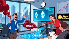 Bitcoin ETFs Post $395M Outflows While Ethereum Logs Fifth Inflow