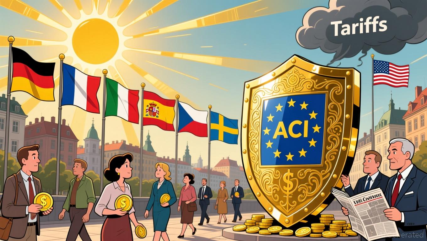 Gold Hits Record High as Bitcoin Falls on Escalating US–EU Tariff Tensions - Article cover image