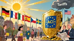 Gold Hits Record High as Bitcoin Falls on Escalating US–EU Tariff Tensions