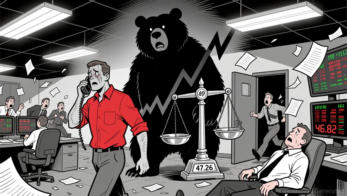 USDTUAH Breaks Down Below 47.0 Amid Bearish Divergence and High-Volume Sell-Off