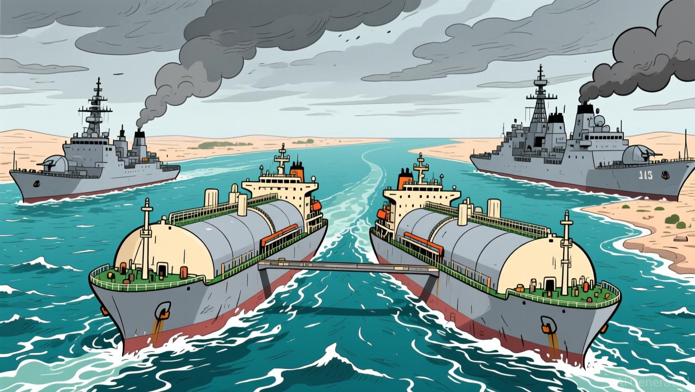Qatar's LNG Tankers Stuck in Strait of Hormuz Signal Supply Shock and ...