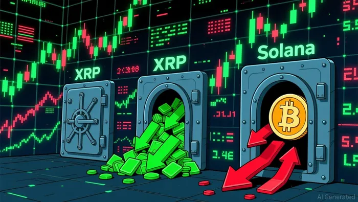 SOL and XRP ETF Inflows Surge While BTC and ETH Face Outflows