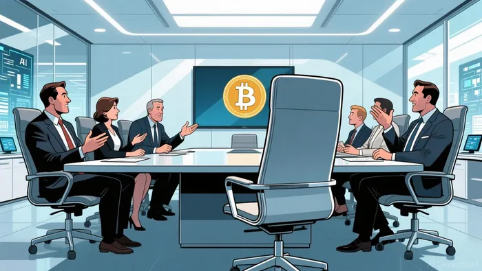 The crypto representative just left the room - but nobody noticed