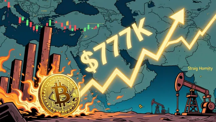 Bitcoin's $77K Iran Bounce Says Traders Still Want a Squeeze, Not Digital Gold