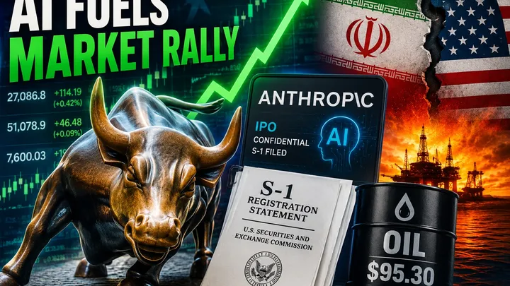 US Stocks End Higher as Anthropic Files for IPO and AI Optimism Returns