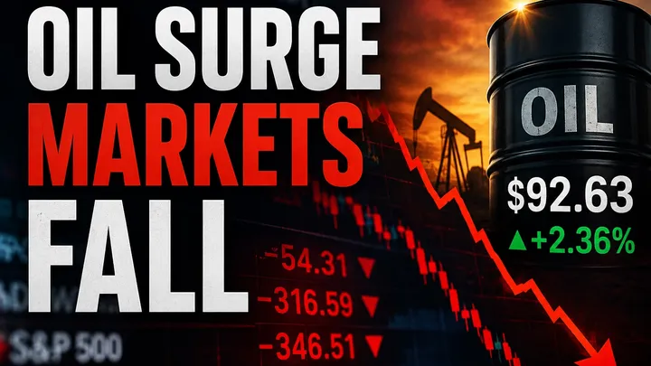 US Stocks Fall as Brent Jumps 2.4%, Bond Yields Rise on Iran Tensions