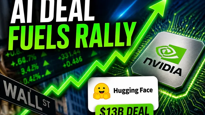 US Stocks Rise as Nvidia’s Hugging Face Deal Fuels AI Optimism