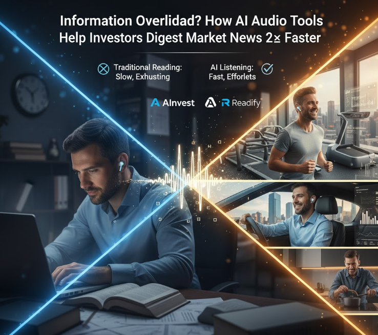 Information Overload? How AI Audio Tools Help Investors Digest Market News 2× Faster - Article cover image