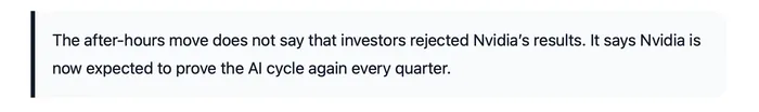 Nvidia Beat the Numbers. The Market Wanted Something Harder.