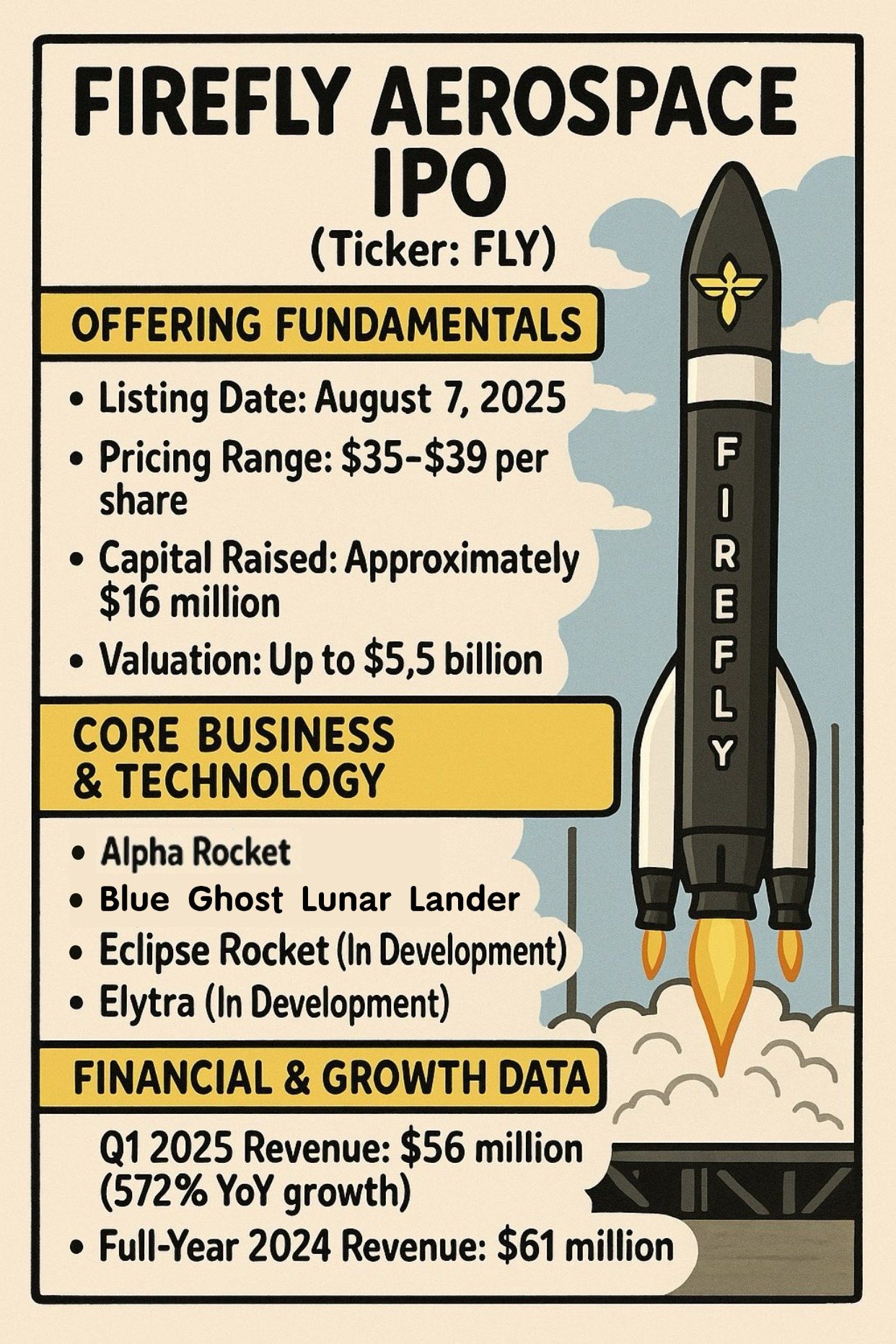 Firefly Aerospace Lifts Off with $868M IPO: A Bold Bet on the Future of Space Tech