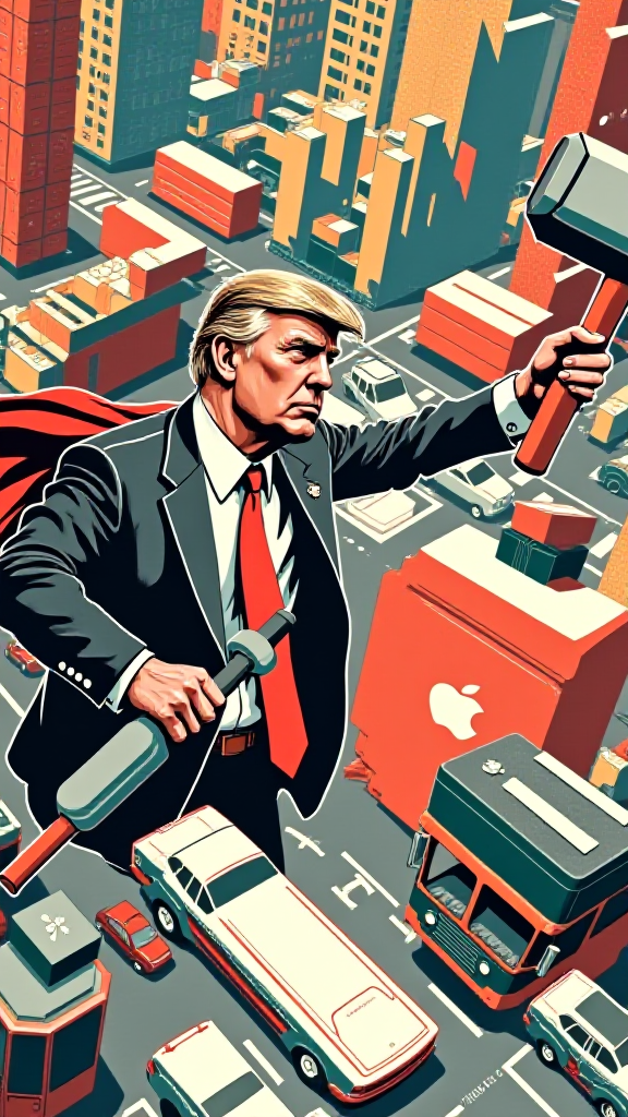 Trump warns Apple: Make iPhones in US or face 25% tariff