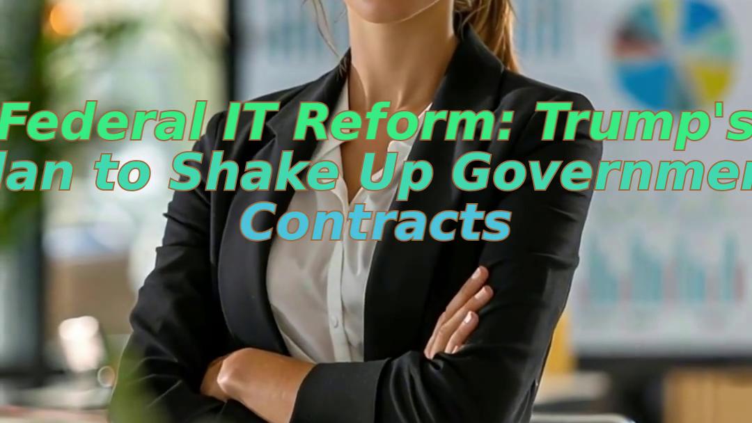 Federal IT Reform: Trump's Plan to Shake Up Government Contracts