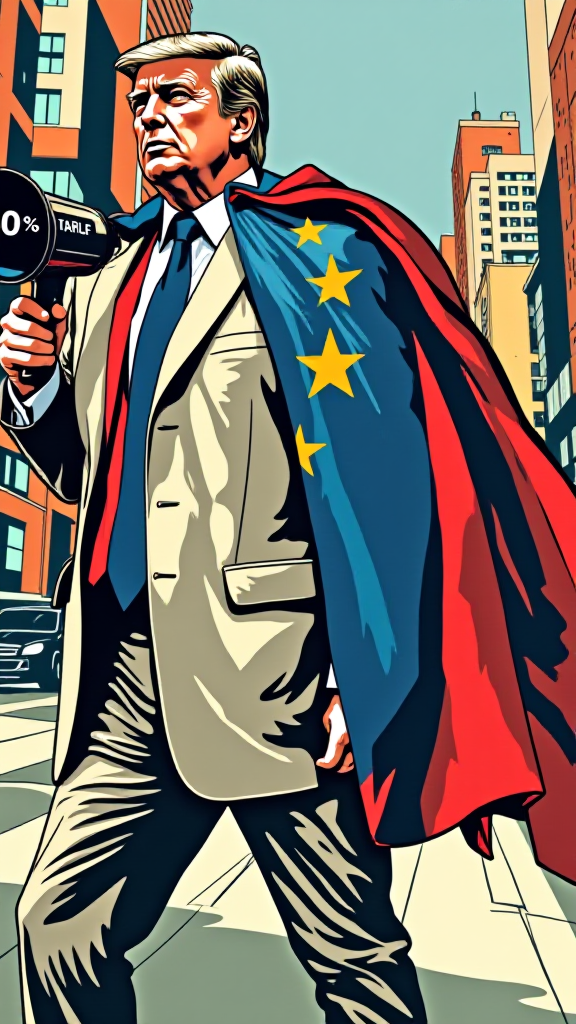 Trump threatens 50% EU tariff, stocks plunge, gold surges.
