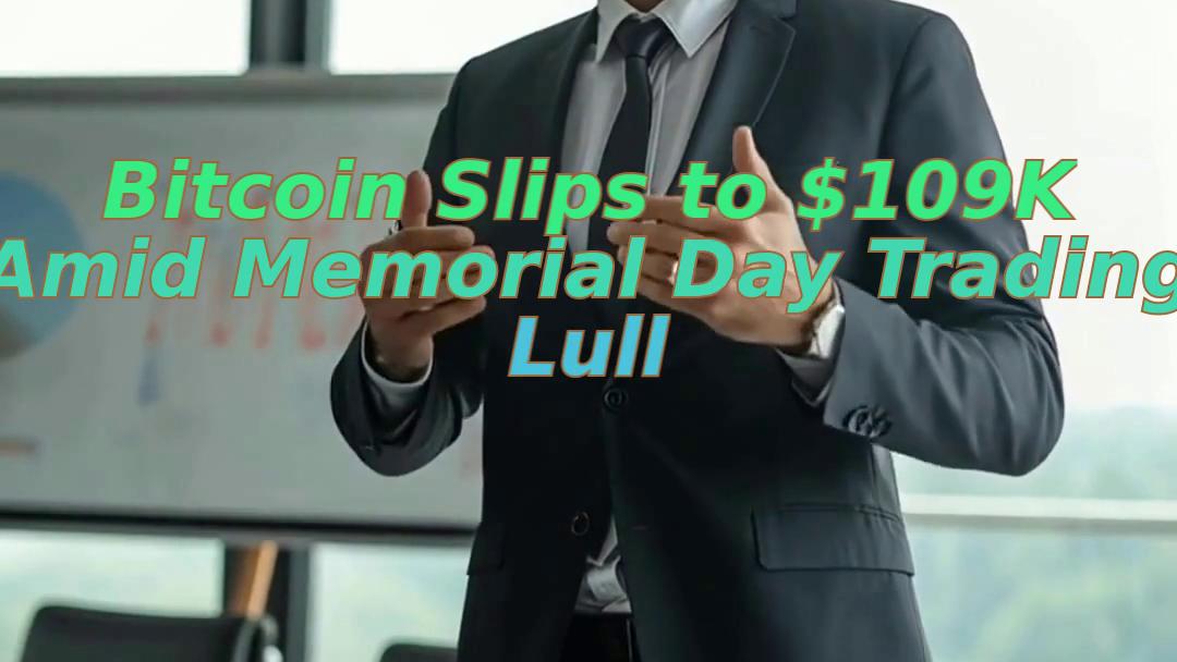 Bitcoin Slips to $109K Amid Memorial Day Trading Lull