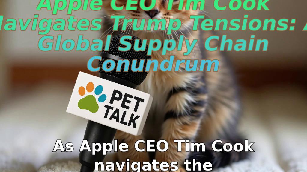 Apple CEO Tim Cook Navigates Trump Tensions: A Global Supply Chain Conundrum