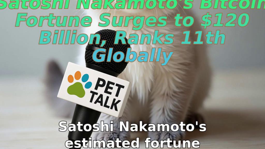 Satoshi Nakamoto's Bitcoin Fortune Surges to $120 Billion, Ranks 11th Globally