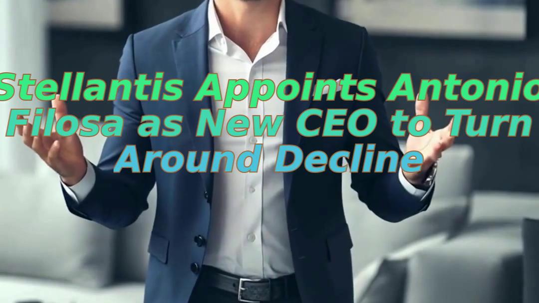Stellantis Appoints Antonio Filosa as New CEO to Turn Around Decline