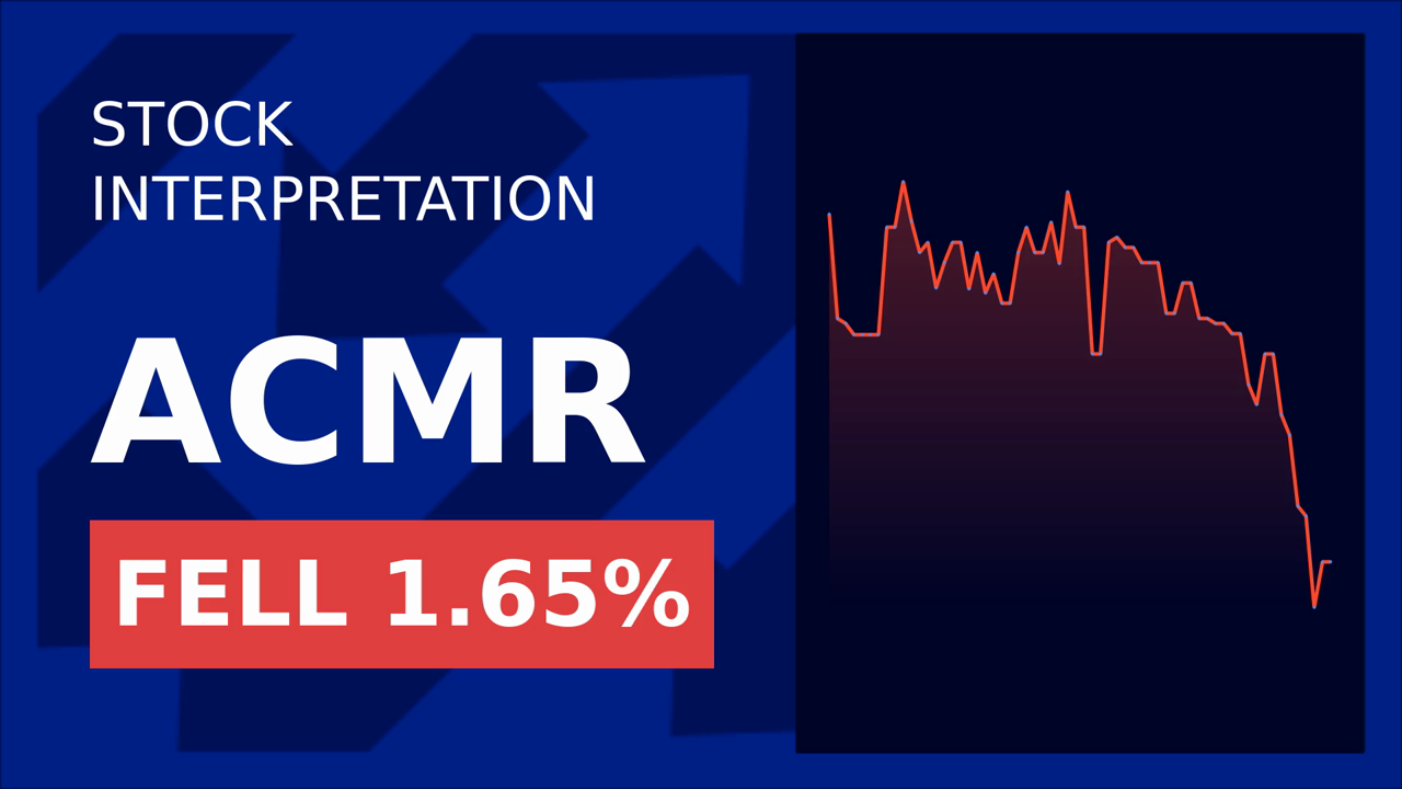 ACM Research Shares Drop: What's Behind the 1.46% Fall?