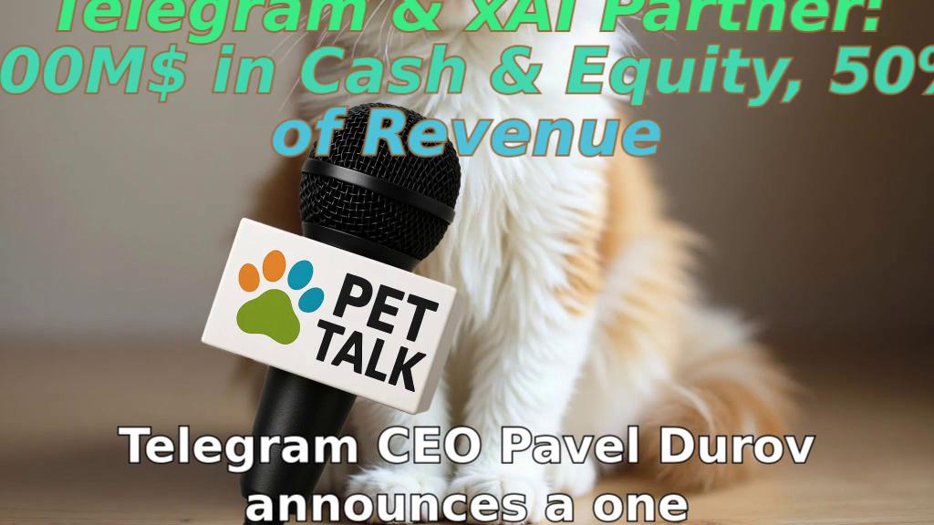 Telegram & xAI Partner: 300M$ in Cash & Equity, 50% of Revenue