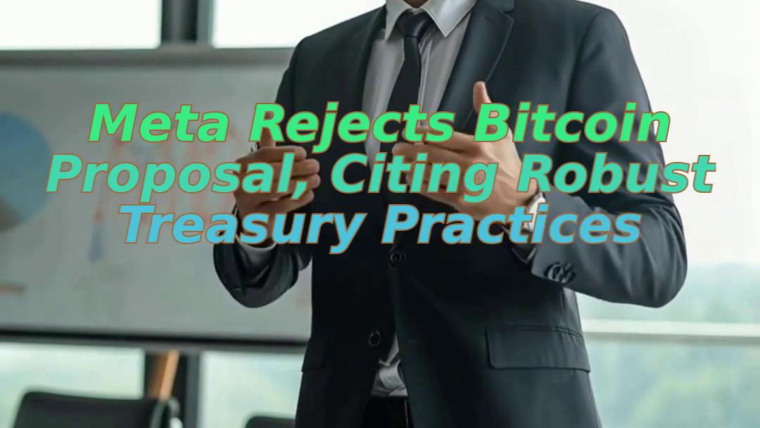 Meta Rejects Bitcoin Proposal, Citing Robust Treasury Practices