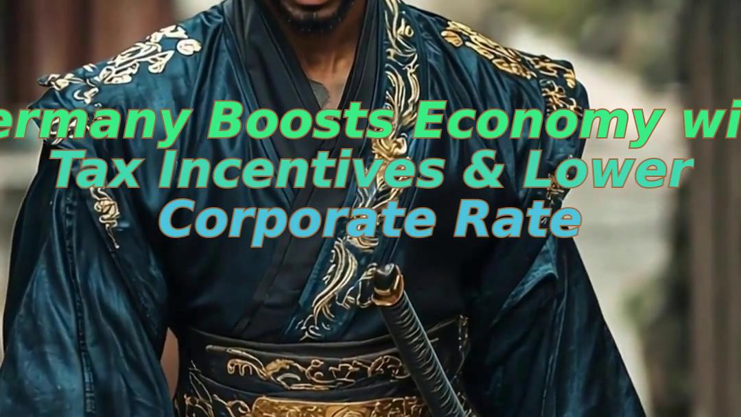 Germany Boosts Economy with Tax Incentives & Lower Corporate Rate