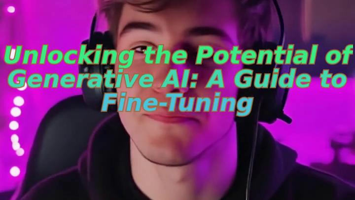 Unlocking the Potential of Generative AI: A Guide to Fine-Tuning