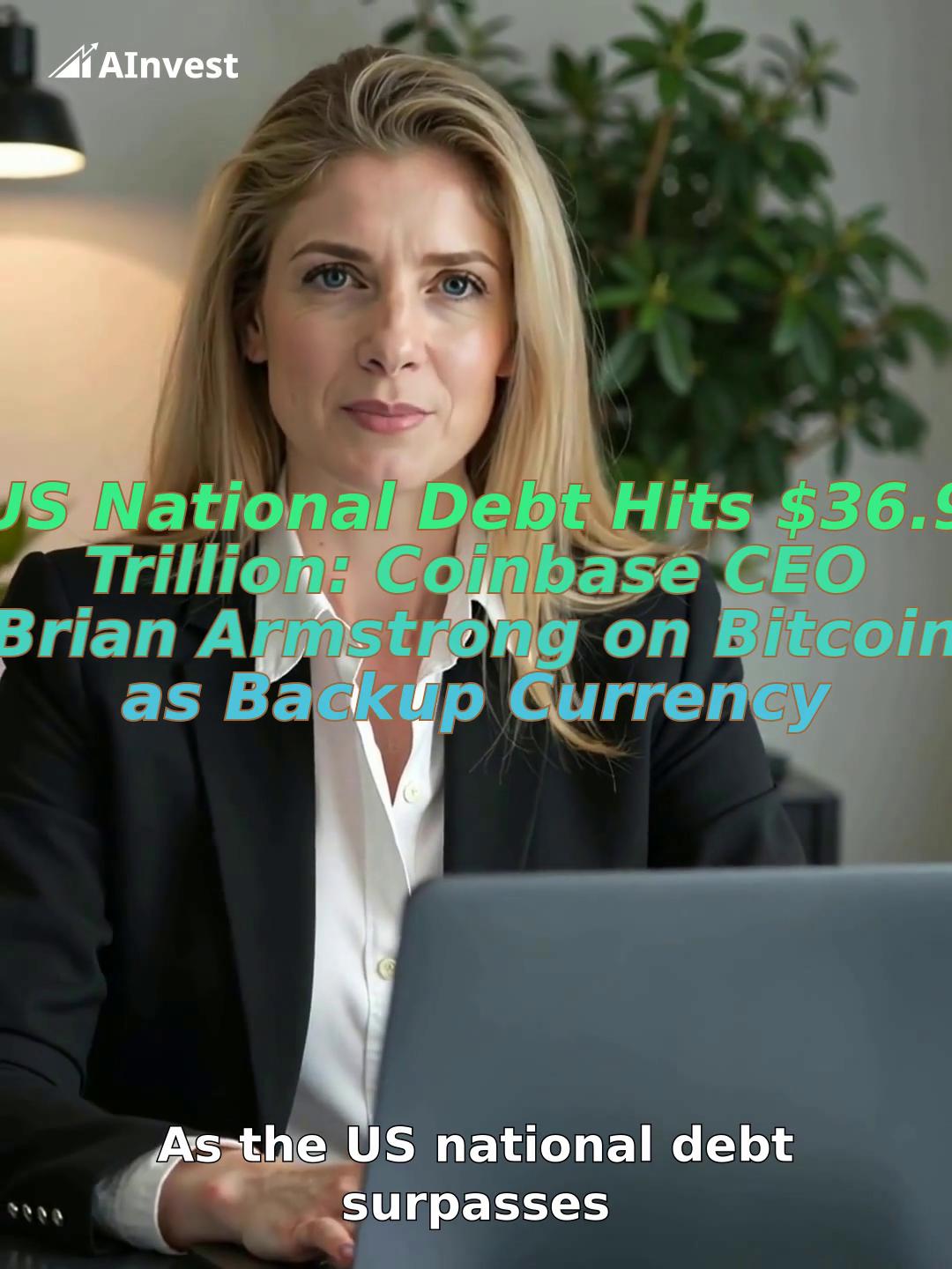US National Debt Hits $36.9 Trillion: Coinbase CEO Brian Armstrong on Bitcoin as Backup Currency