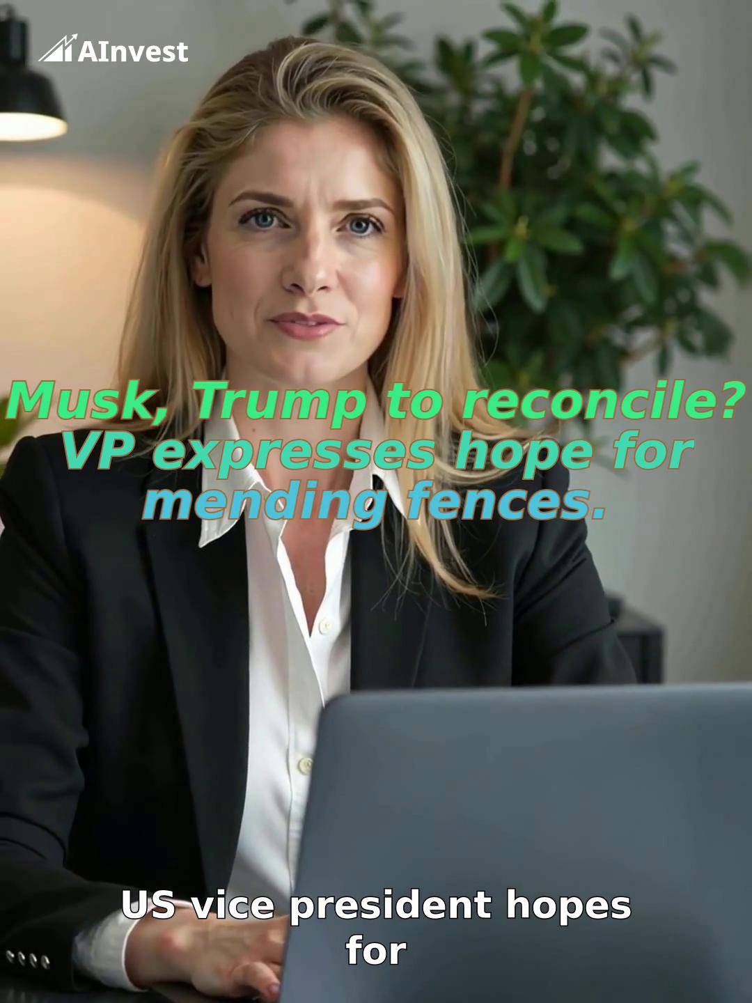 Musk, Trump to reconcile? VP expresses hope for mending fences.