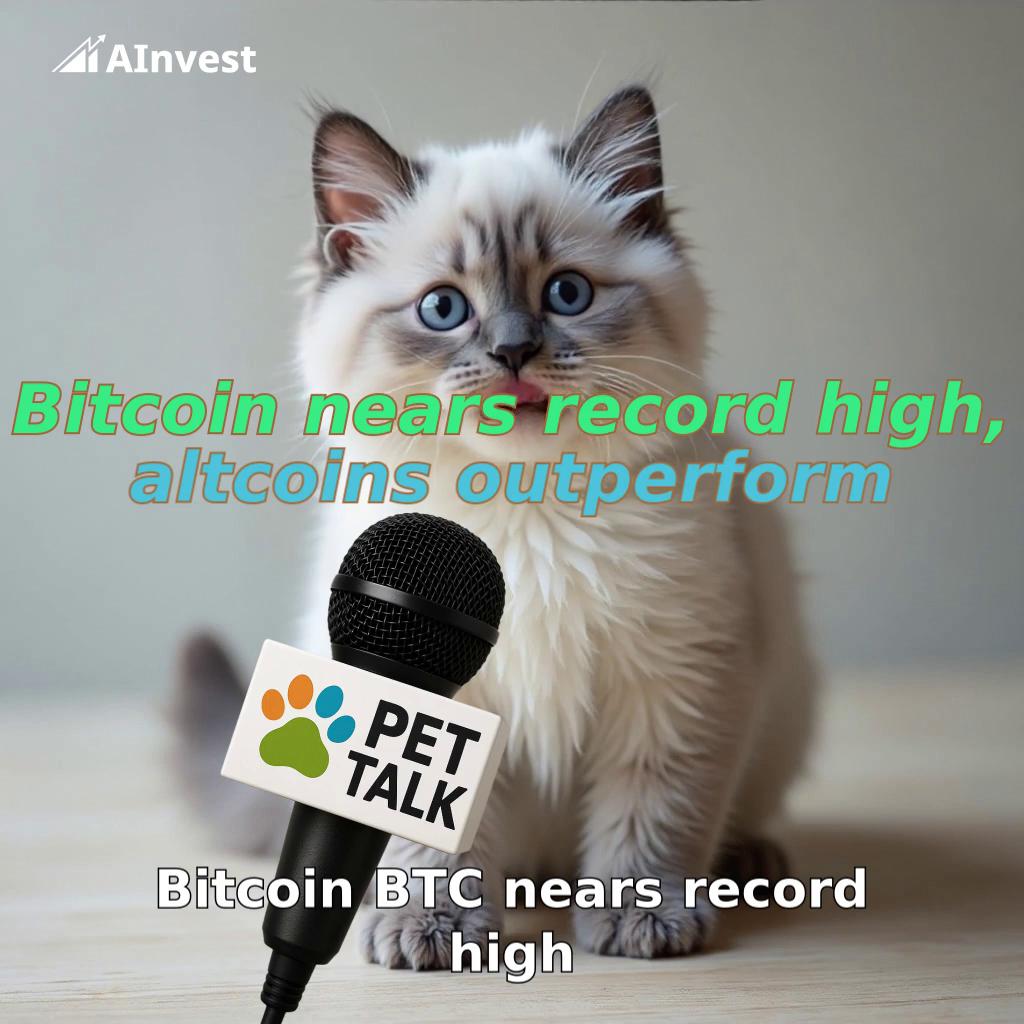 Bitcoin nears record high, altcoins outperform