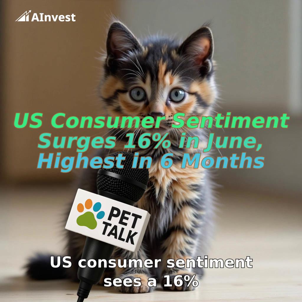 US Consumer Sentiment Surges 16% in June, Highest in 6 Months