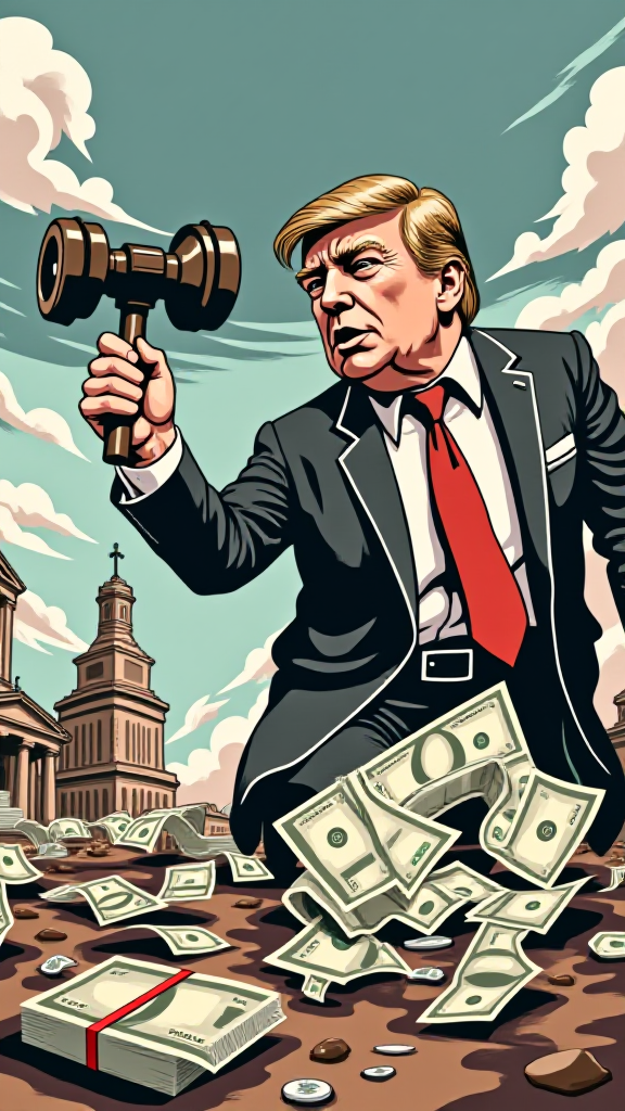 US recession predicted by 2025 due to Trump's erratic policies and growing fiscal deficit.