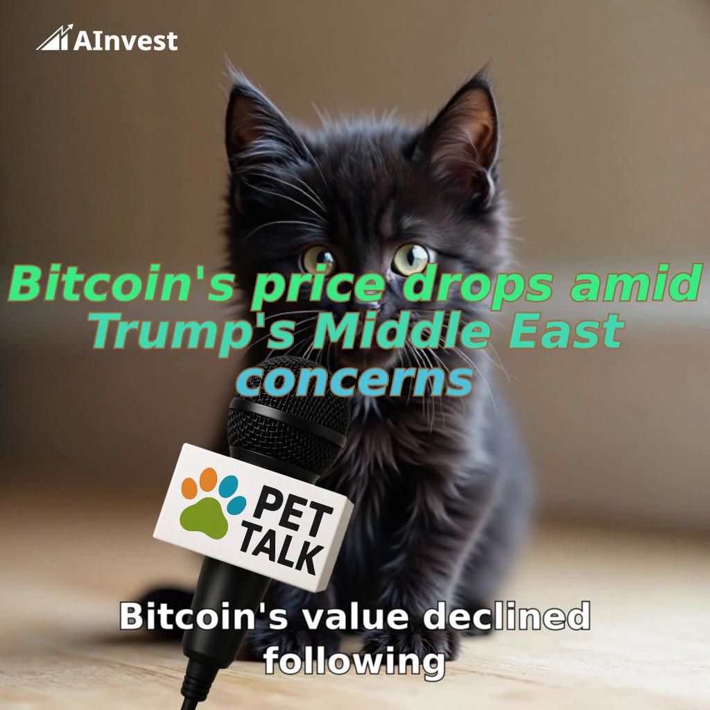 Bitcoin's price drops amid Trump's Middle East concerns