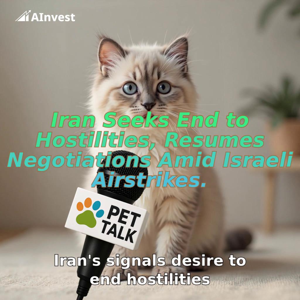 Iran Seeks End to Hostilities, Resumes Negotiations Amid Israeli Airstrikes.