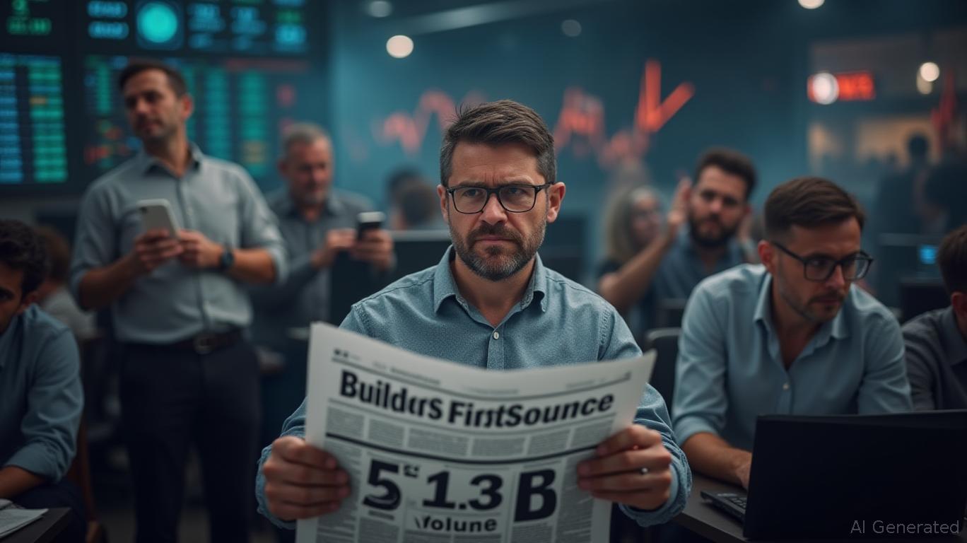 Builders Firstsource Shares Plummets 5.03 as $0.3B Volume Surges 51.1% to Rank 345th in Market Activity