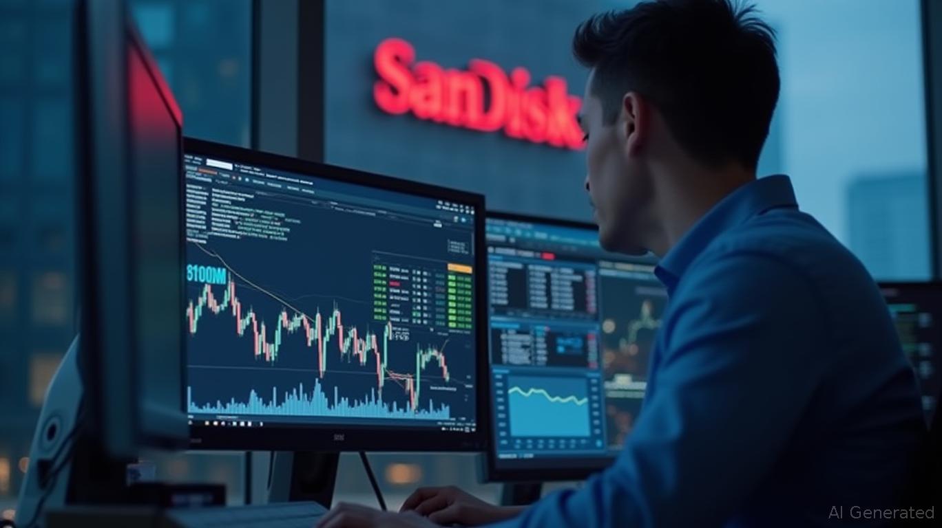 SanDisk's $810M Surge Propels It to 120th in Daily Trading Volume Amid AI-Driven Demand