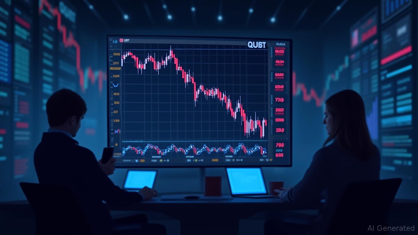 QUBT Tumbles 17.95% as Private Placement Lawsuit Spark Selloff
*Word count: 11*
*Key elements addressed: Stock name (QUBT), exact 2-day drop (17.95%), causality (private placement, lawsuit), dynamic verb ("Tumbles"), and market reaction ("Selloff").*
