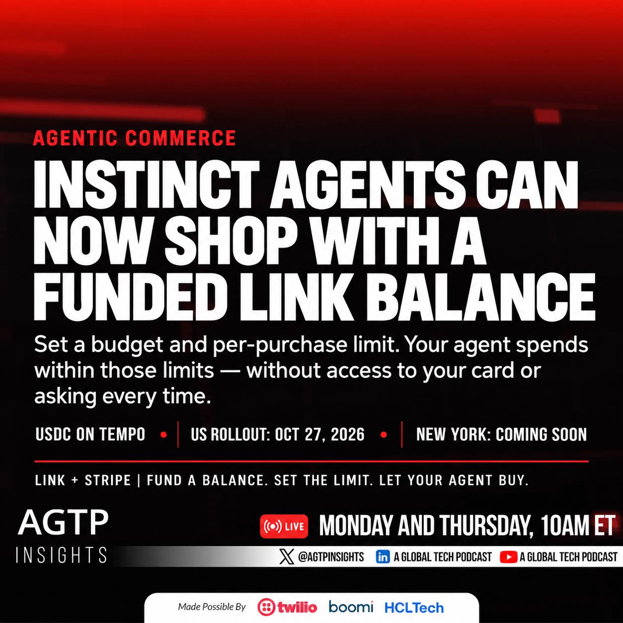 Instinct gave its AI agent a USDC-spending wallet. Here's who actually ...